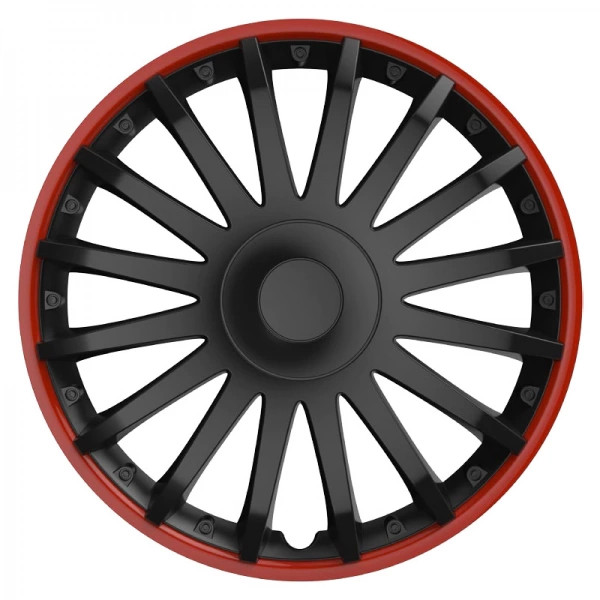 Kołpak Versaco 10294 Kołpak Crystal 15 cali Black&Red (czarny z czerwoną obwódką)