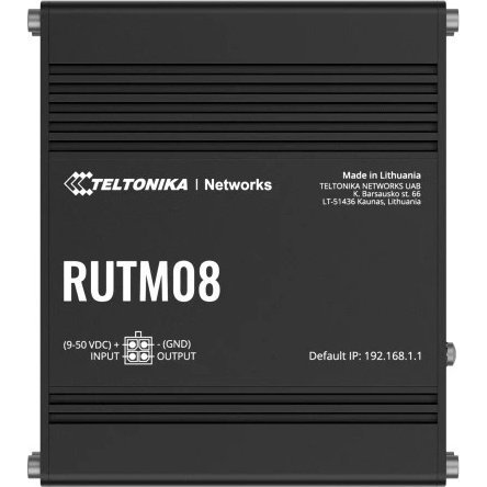 Рутер Teltonika RUTM08 Ethernet, 4 порта, 10/100Mbps, Бял