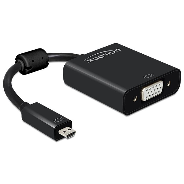 DeLock 65558 HDMI Micro-D apa > VGA anya audióval fekete