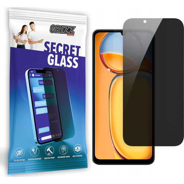  GrizzGlass Szkło prywatyzujące GrizzGlass SecretGlass do Xiaomi Redmi 13C