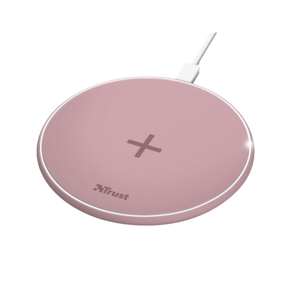 Trust Qylo vezeték nélküli gyorstöltő 7.5/10W pink (23866) (t23866)