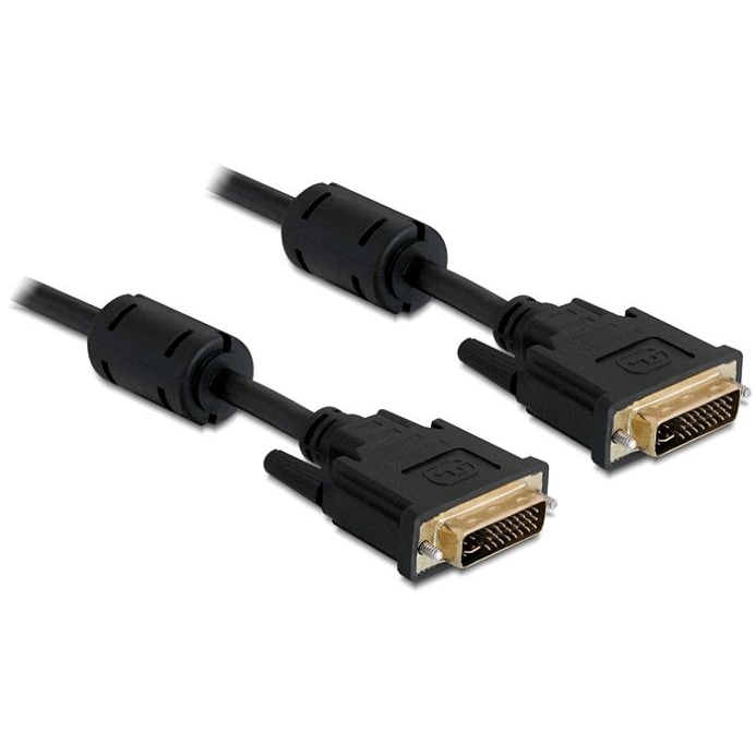 Delock DVI-I 24+5 apa > DVI-I 24+5 apa kábel 2m (83111) (83111)