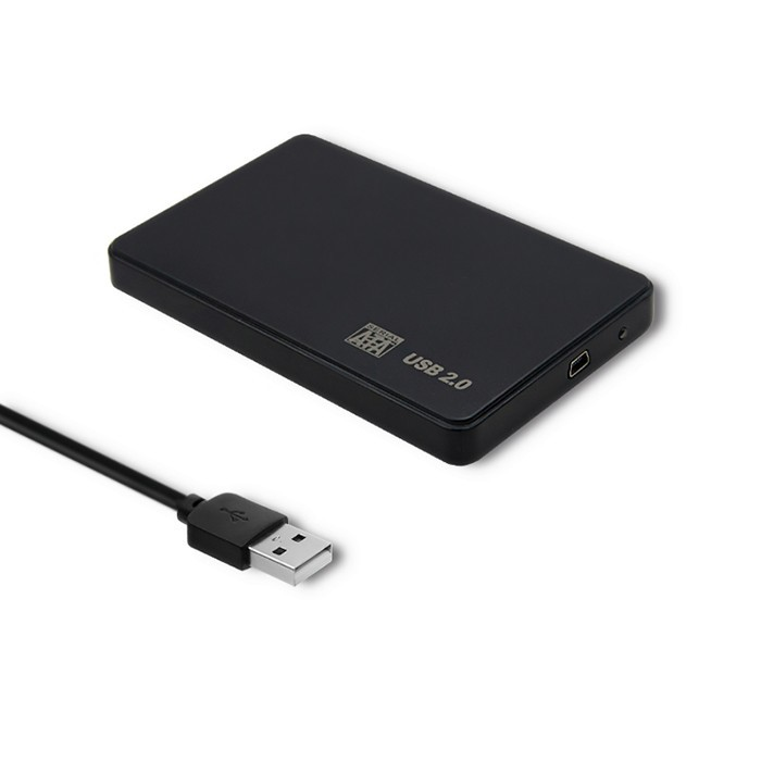 Qoltec 51862 2.5" USB 2.0 Külső HDD/SSD ház - Fekete (51862)