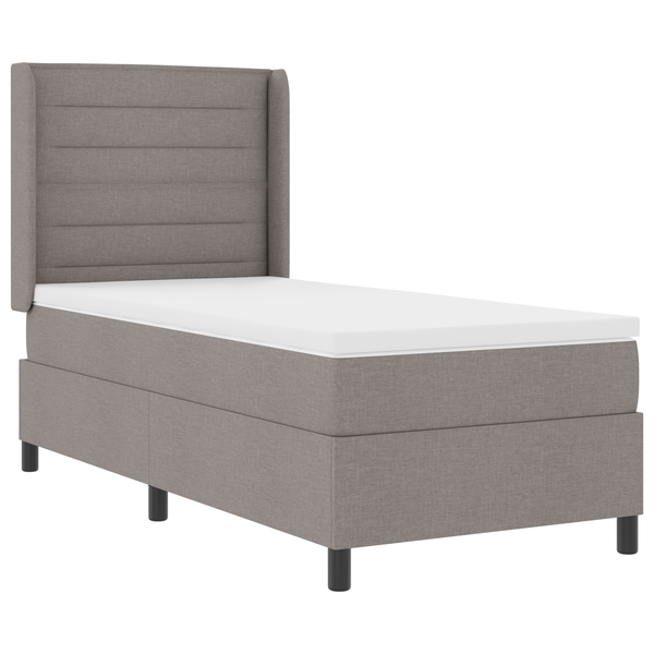 Boxspring Ágy Matrac Kávébarna 100x200 cm Szövet