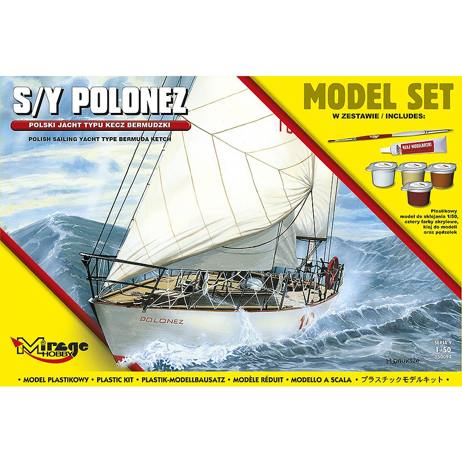 Mirage Hobby Ketch Bermudzki Lengyel yacht Műanyak makett 1:50 (850094)