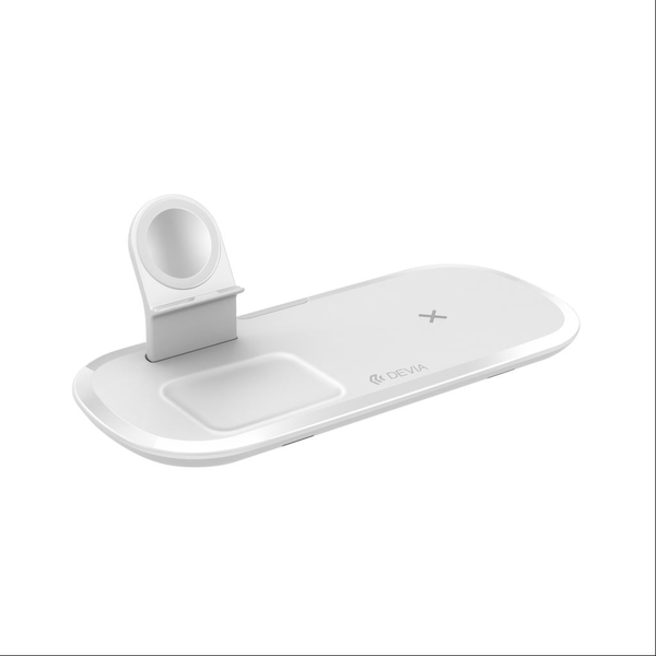 Devia nabíjačka indukčná 3v1 Smart 15W biela