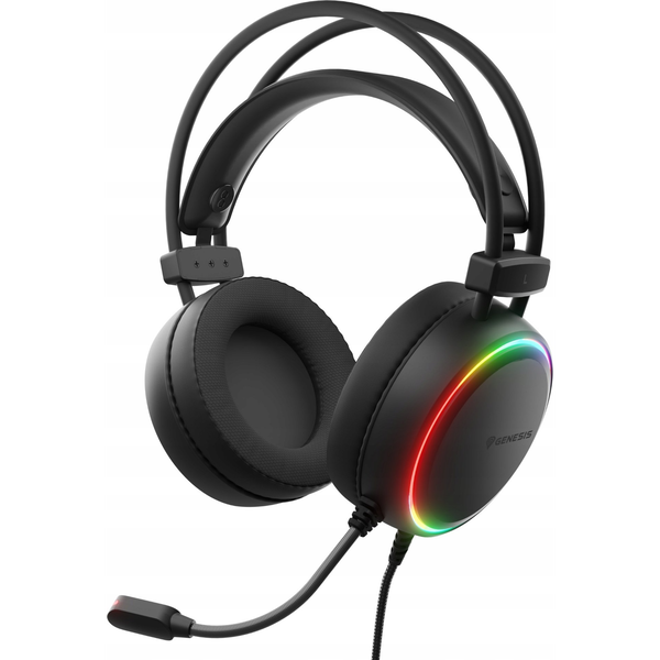 GENESIS NSG-2307 cuffia e auricolare Cablato A Padiglione Gaming USB tipo A Nero