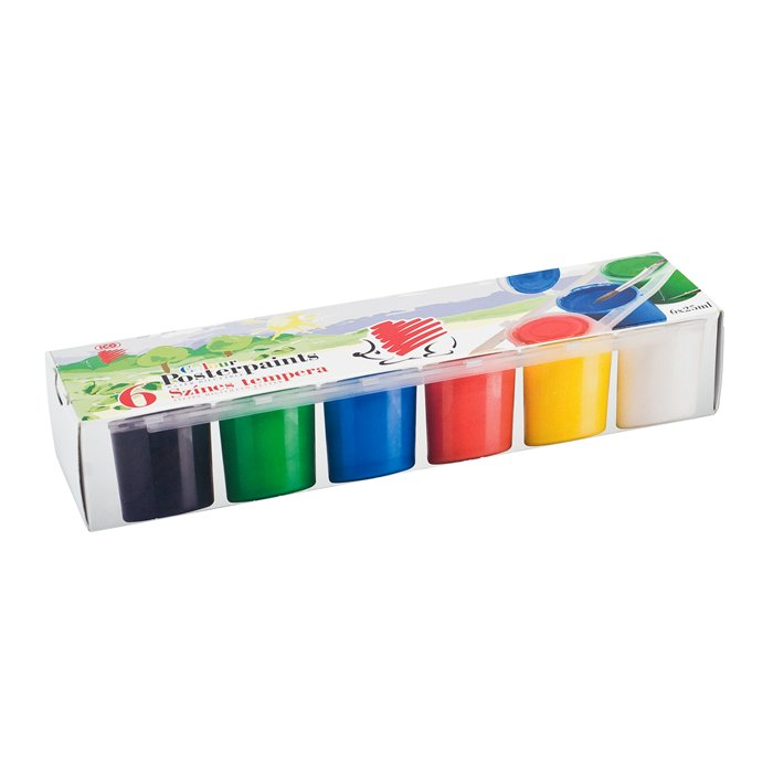 ICO Süni 6 tégelyes tempera készlet - 6 színű (7270118000)