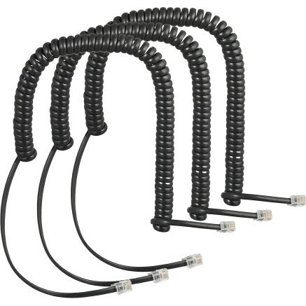 AUERSWALD Spiralkabel-3er-Set COMfortel-Handset