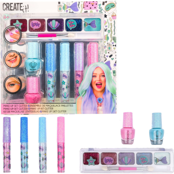 Canenco Create It! Make-Up Szett Csillámos Sellő Színekkel - Canenco