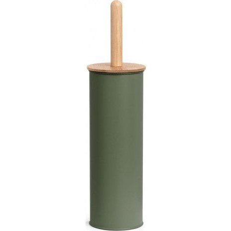 ZELLER WC kefe, bambusz, zsályazöld, 10×38,4 cm
