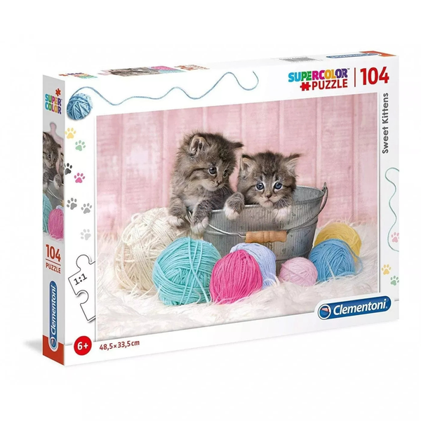 Clementoni Sweet Kittens Kirakós játék 104 db Állatvilág