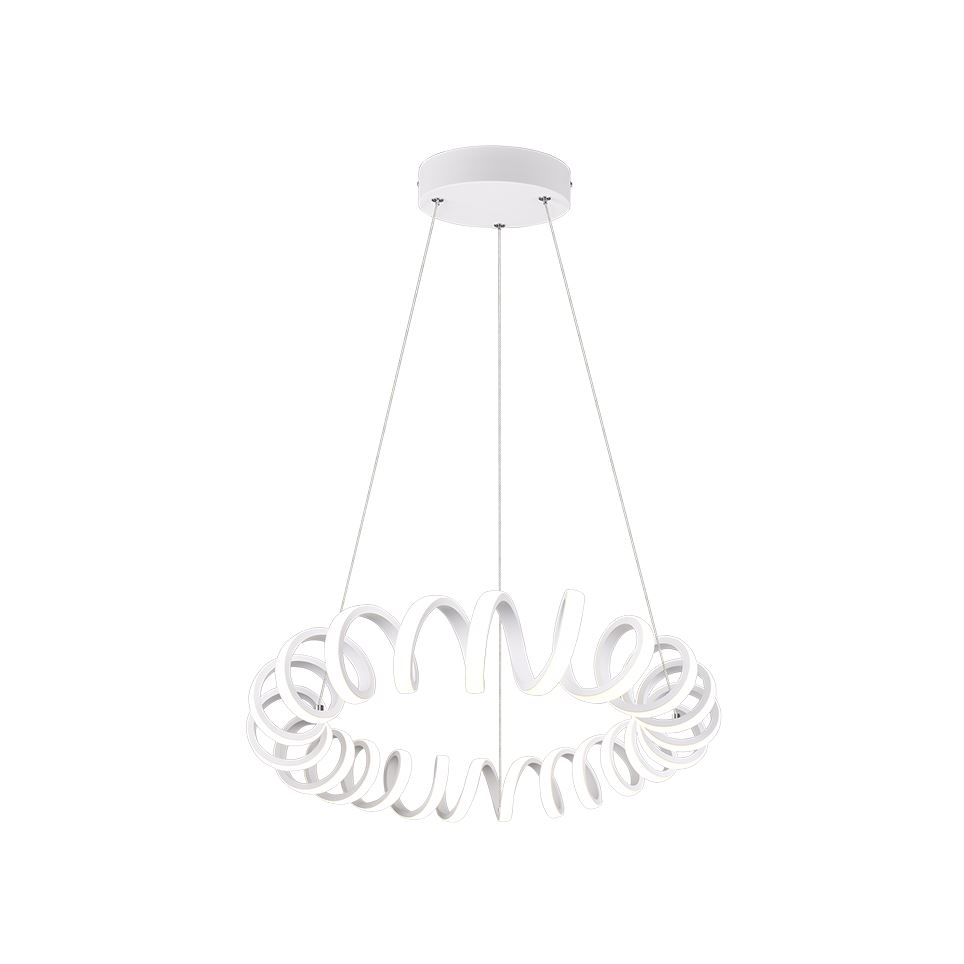 Trio 325110131 Curl 33W 3500lm 4000K függesztett lámpatest fehér (t325110131)