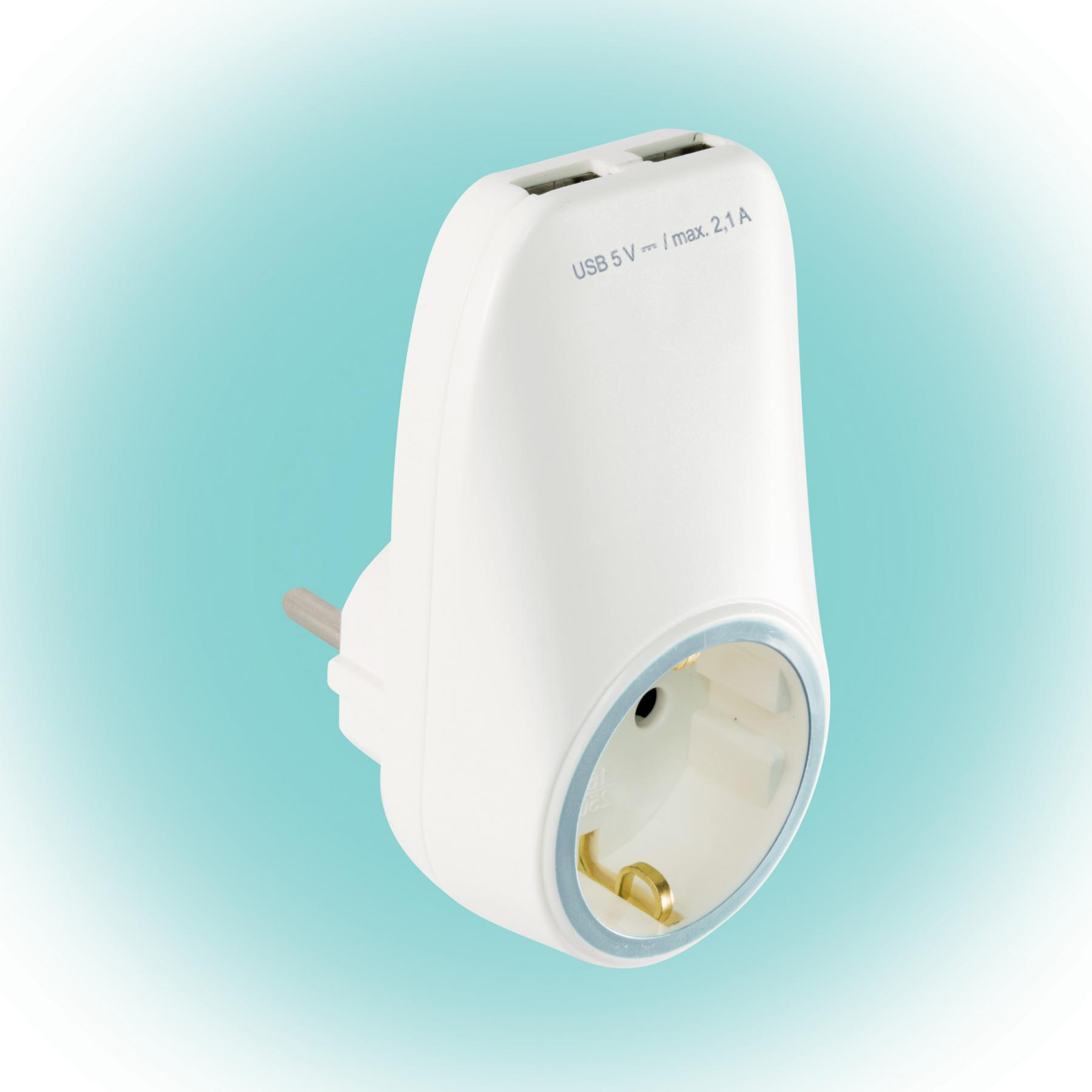 Somogyi NV 2100 USB Hálózati aljzat USB töltőaljzatokkal (NV 2100 USB)