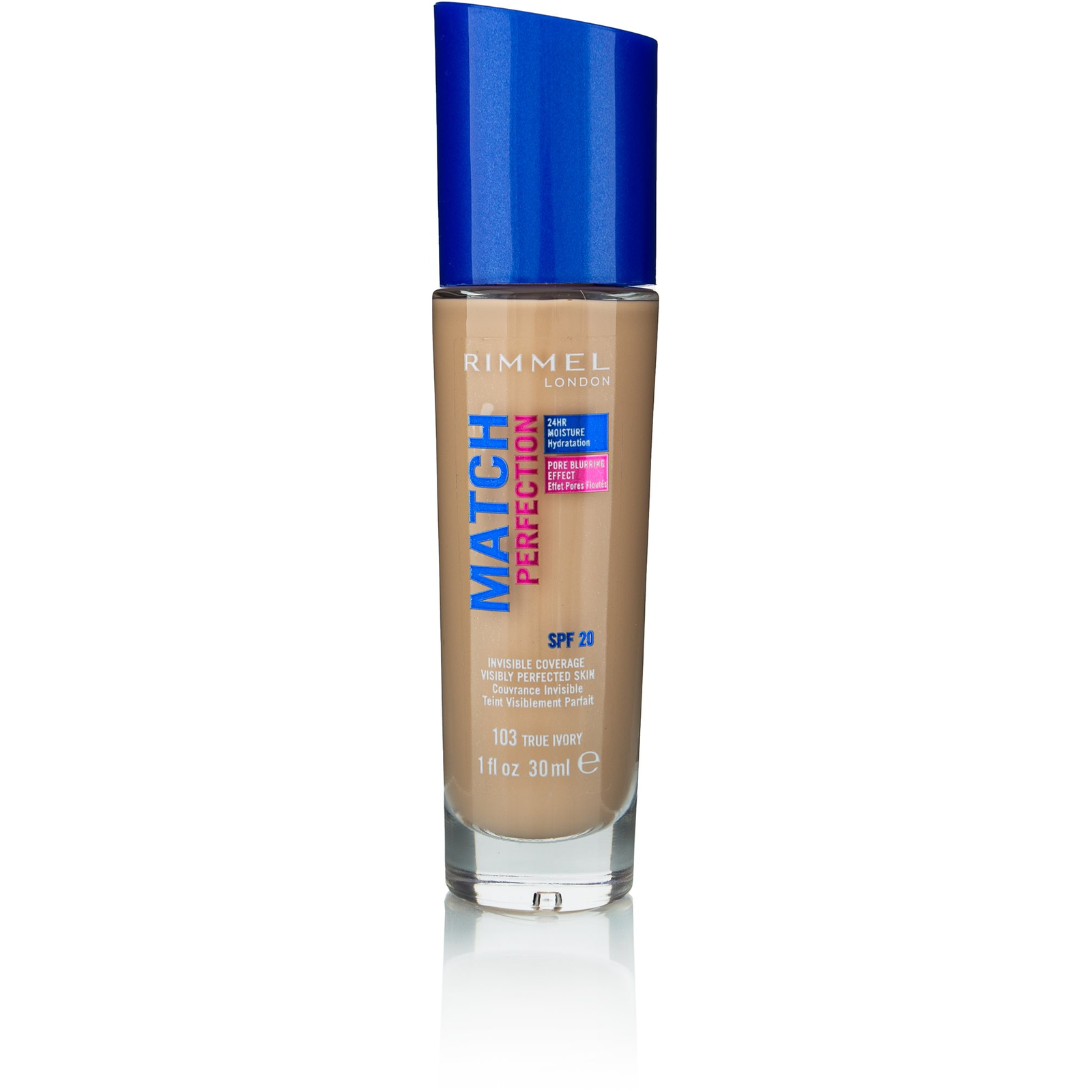 RIMMEL LONDON Match Perfection Foundation SPF20 103 True Ivory 30 ml (3614220954042)