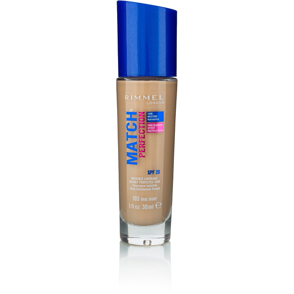 RIMMEL LONDON Match Perfection Foundation SPF20 103 True Ivory 30 ml