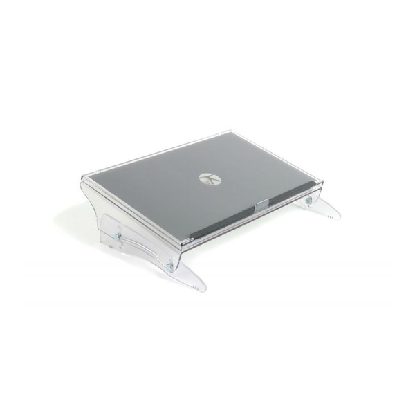 BakkerElkhuizen FlexDesk 640 dokumentholder Plast, Gummi, Stål Lys grå, Transparent
