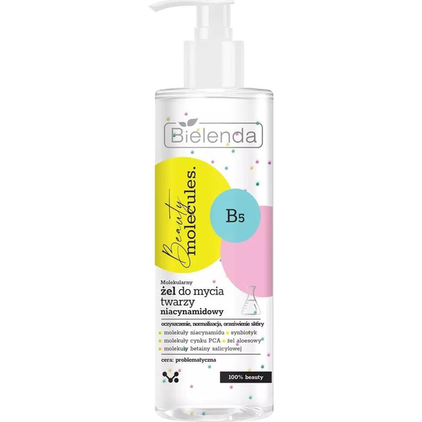 Bielenda Beauty Molecules Molekularny żel do mycia twarzy niacynamidowy 195ml