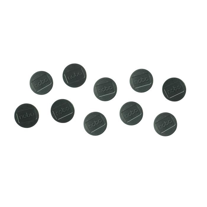 NOBO erős mágnes mágnestáblákhoz 10db fekete (VN15312 ) (VN15312)