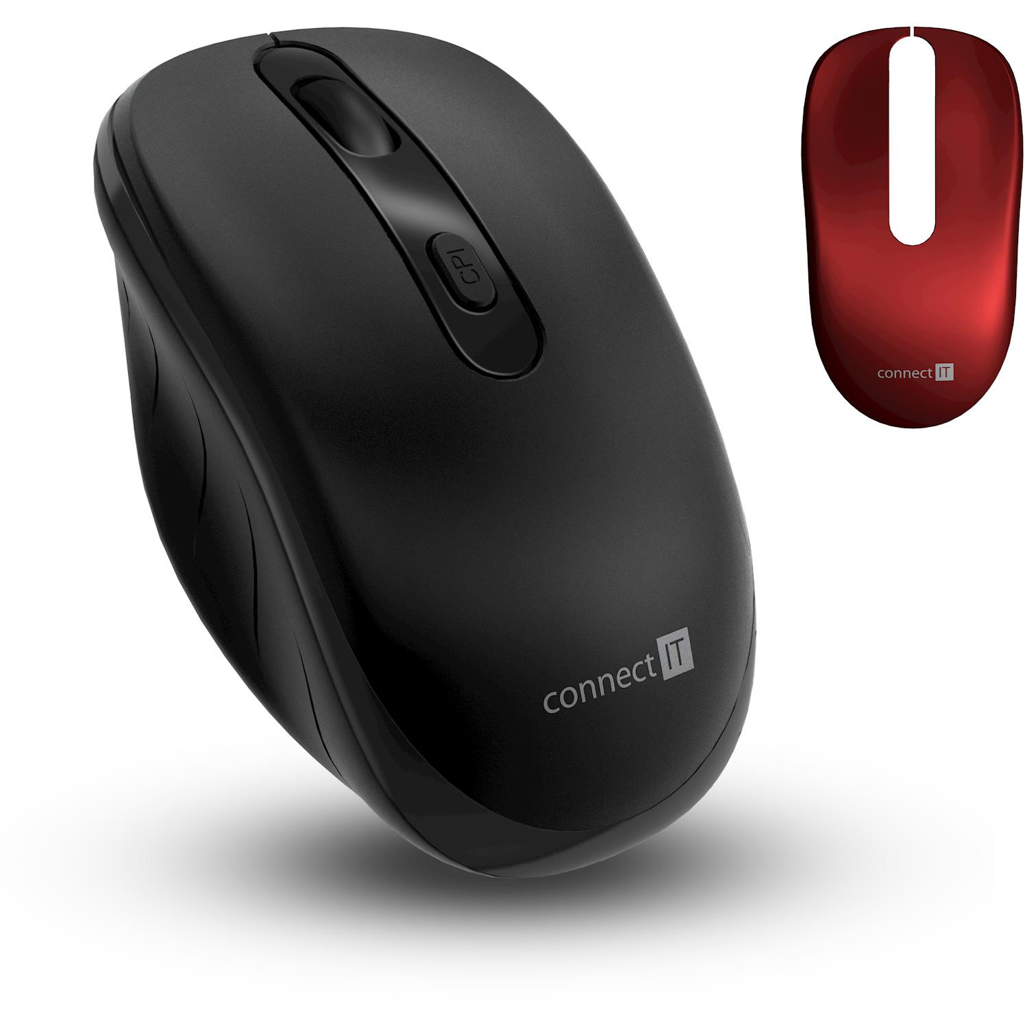 CONNECT IT Long Life CMO-2000-BK Vezeték Nélküli Csendes Egér Fekete (CMO-2000-BK)