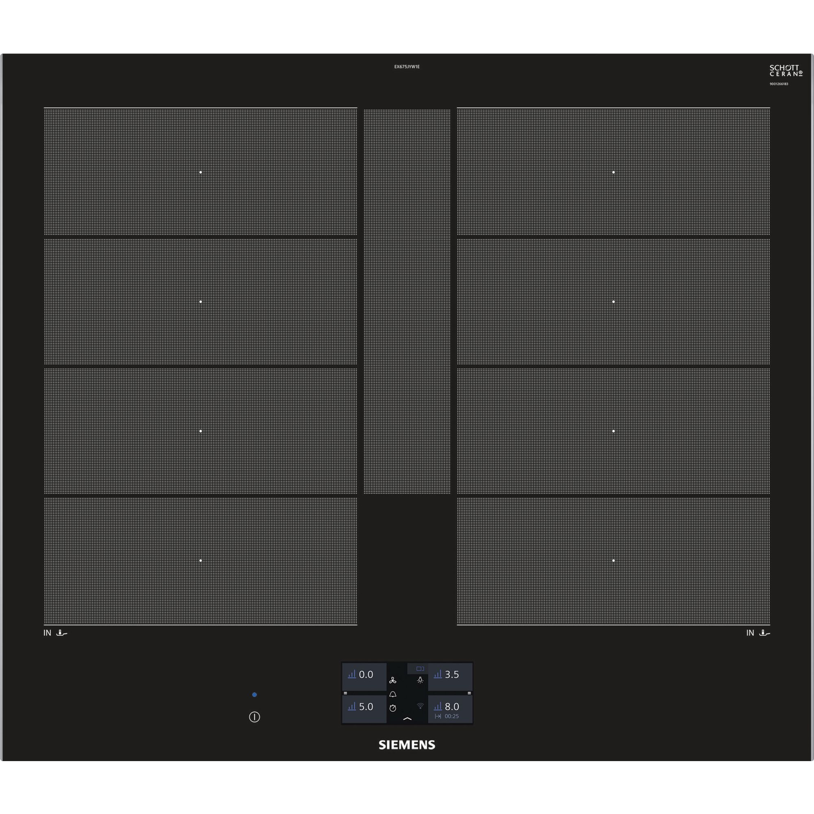 Siemens EX675JYW1E iQ700 Indukciós főzőlap - Fekete (EX675JYW1E)