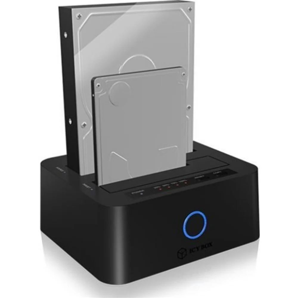 ICY BOX IB-1232CL-U3 USB 3.2 Gen 1 (3.1 Gen 1) Type-A Fekete (IB-1232CL-U3)