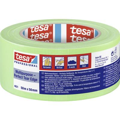 Tesa MULTIPURPOSE (04621-00014-00) Pucolószalag ® Professional Világoszöld (H x Sz) 50 m x 50 mm 1 db (04621-00014-00)