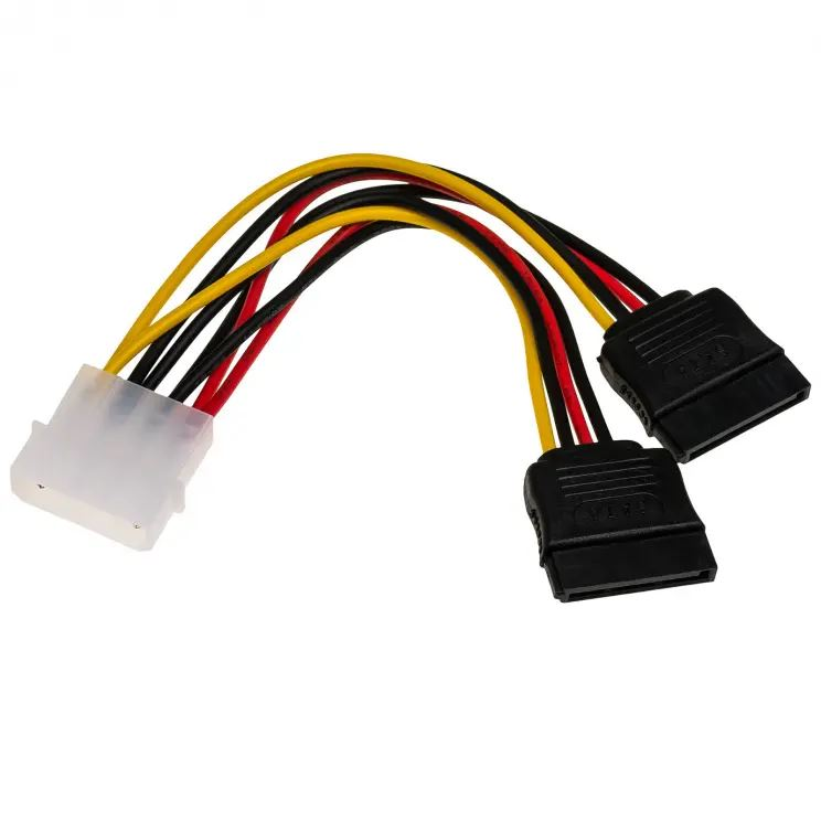 Akyga Molex - 2xSATA kábel 15cm (AK-CA-16) (AK-CA-16)