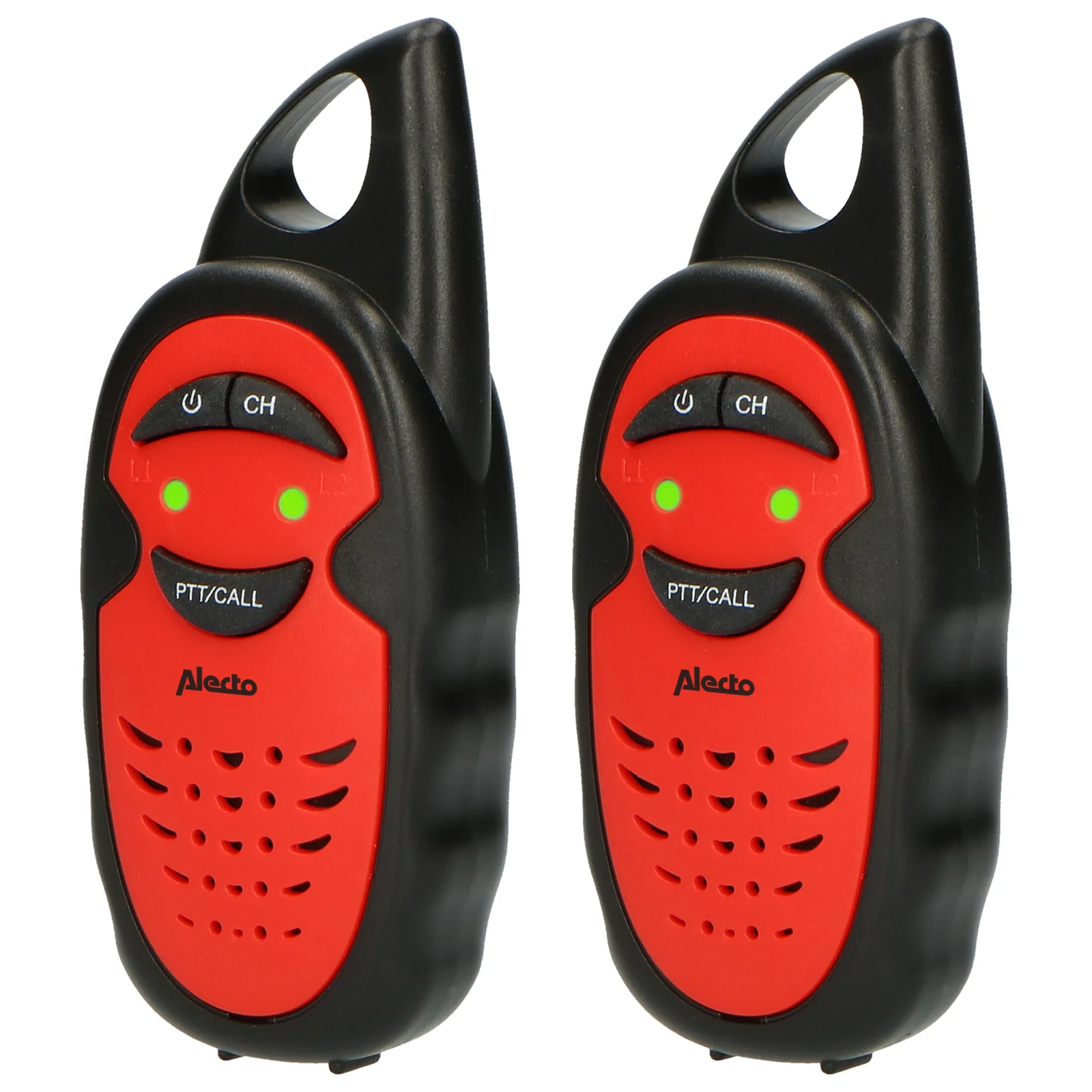 Alecto FR-05RD Gyermek Walkie Talkie 3 km hatótávval - Fekete/Piros (FR-05RD)