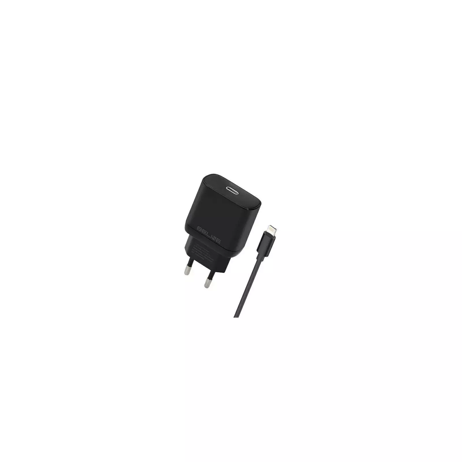 Beline BLNCB30L USB-C Hálózati töltő + Lightning kábel - Fekete (30W) (BELI02174)