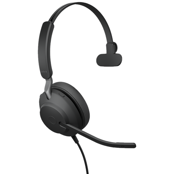 Jabra Evolve2 40 SE Headset Ledningsført Opkald/musik USB Type-C Sort