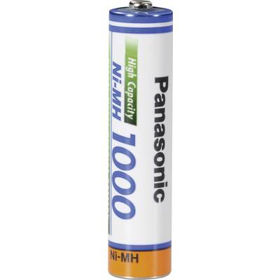 Mikroceruza akku AAA NiMH, 1,2V 1000 mAh, Panasonic HR3, HR03, UO100557, DC2400, DC2400B4N, LR03 (135878)