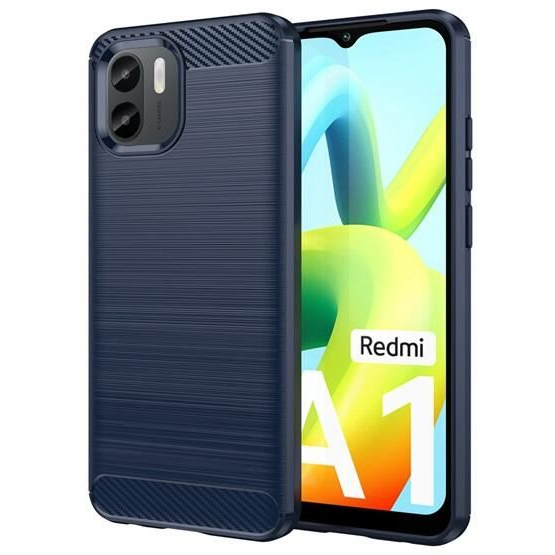 Gigapack Xiaomi Redmi A2 szálcsiszolt, karbon mintás tok sötétkék (GP-138621) (GP-138621)