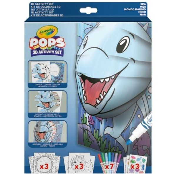 Crayola POPs: 3D foglalkoztató – Vízi világ (04-2805) (C04-2805)