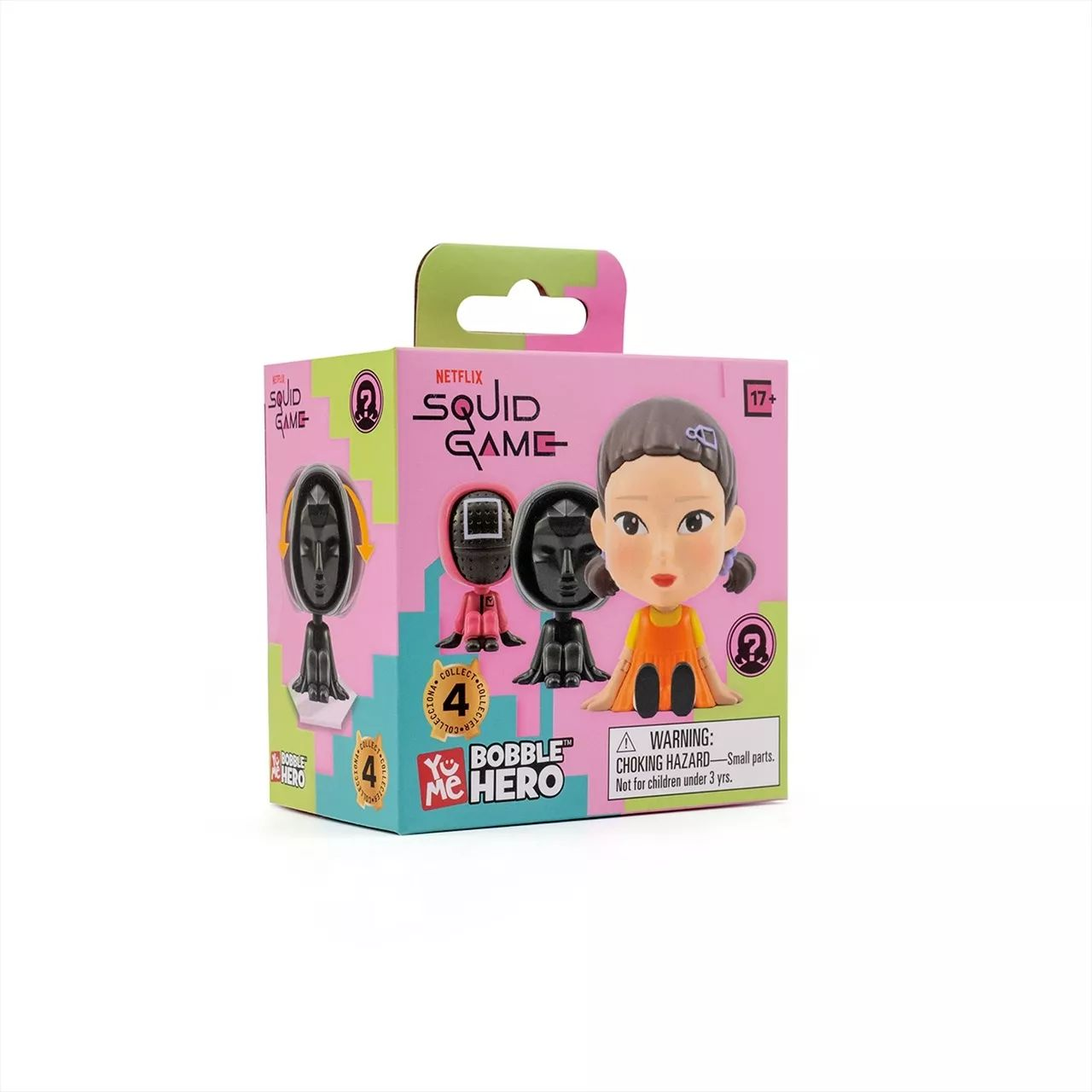 YuMe Toys Squid Game Bobble Hero meglepetés figura dobozban (10215)