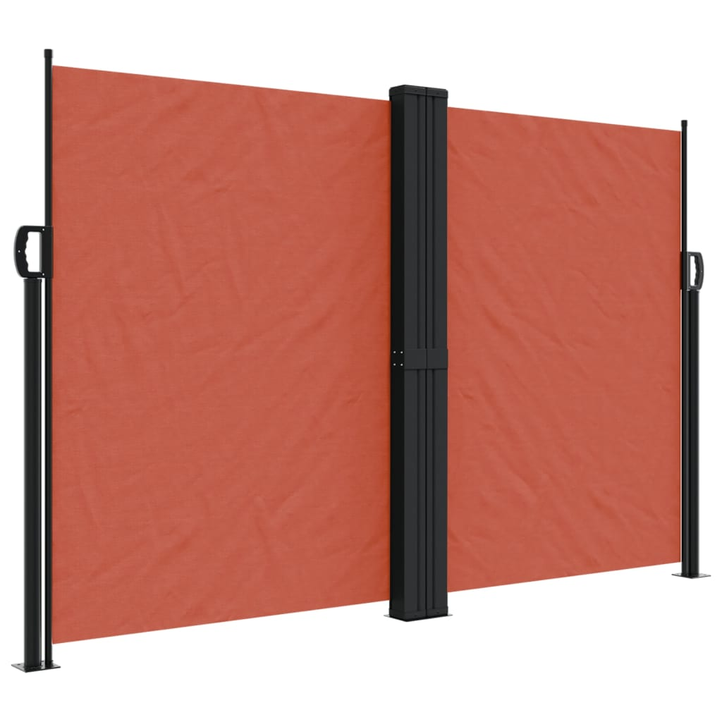 terrakotta behúzható oldalsó napellenző 160 x 1200 cm (4004828)