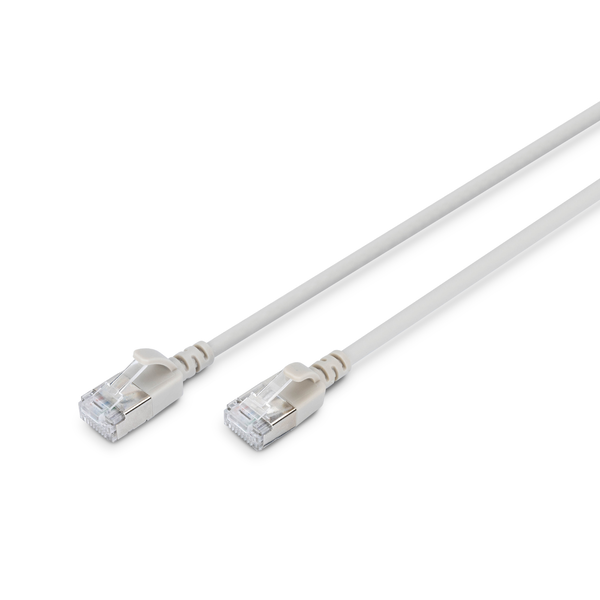 DIGITUS F/FTP CAT 6A RJ45 Patch kábel 2m - Szürke