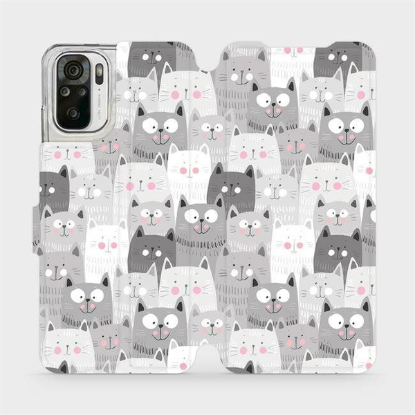 Flip case for Xiaomi Redmi Note 10S - M099P Cats
