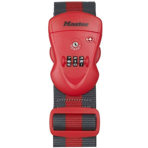 Master Lock 4702EURDRED Master Lock Poggyász heveder, TSA számzár (4702EURDRED)