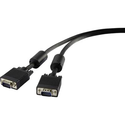 SVGA monitor kábel ferrit maggal, 10 m, renkforce (RF-4212507)