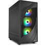 Кутия за компютър Sharkoon Rebel C80M RGB, черен, ATX
