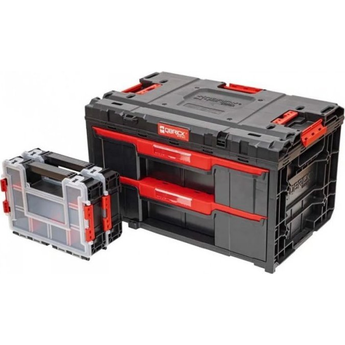 QBRICK SYSTEM ONE 2 Fiókos Szerszámosláda PROMO (Z260110PG001/PG013)