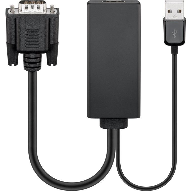 Goobay VGA/HDMI adapter fekete (67816) (go67816)