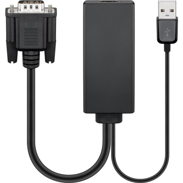 Goobay VGA/HDMI adapter fekete (67816)