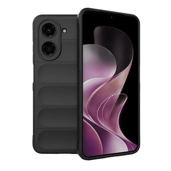 Szilikon telefonvédő (ütésállóság, kameravédő, 3D) FEKETE Xiaomi Redmi A5 4G "Gigapack csomagolás" (GP-170098)