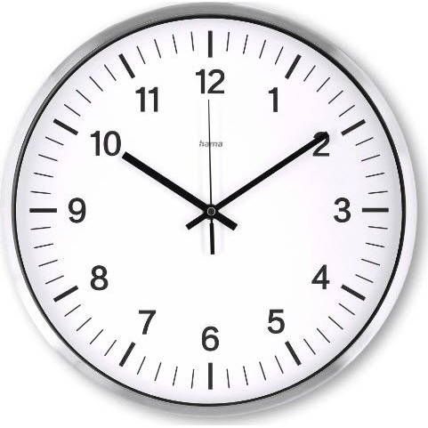 Hama Java Rádióvezérelt óra Kör Ezüst (001858770000)