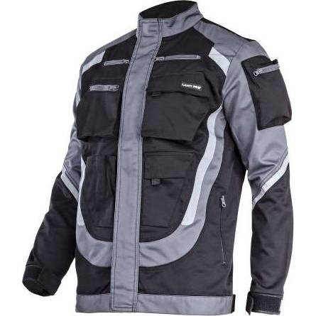 Fekete és Szürke Pulóver Fényvisszaverő Csíkokkal, XXL, Lahti