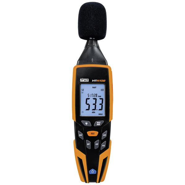 HT Instruments Zajszintmérő HTA102 30 - 130 dB 31.5 Hz - 8 kHz Mini USB (1010860)