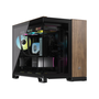 Corsair 2500X Mini Tower Extended ATX számítógépház - Fekete fém / Dió fa