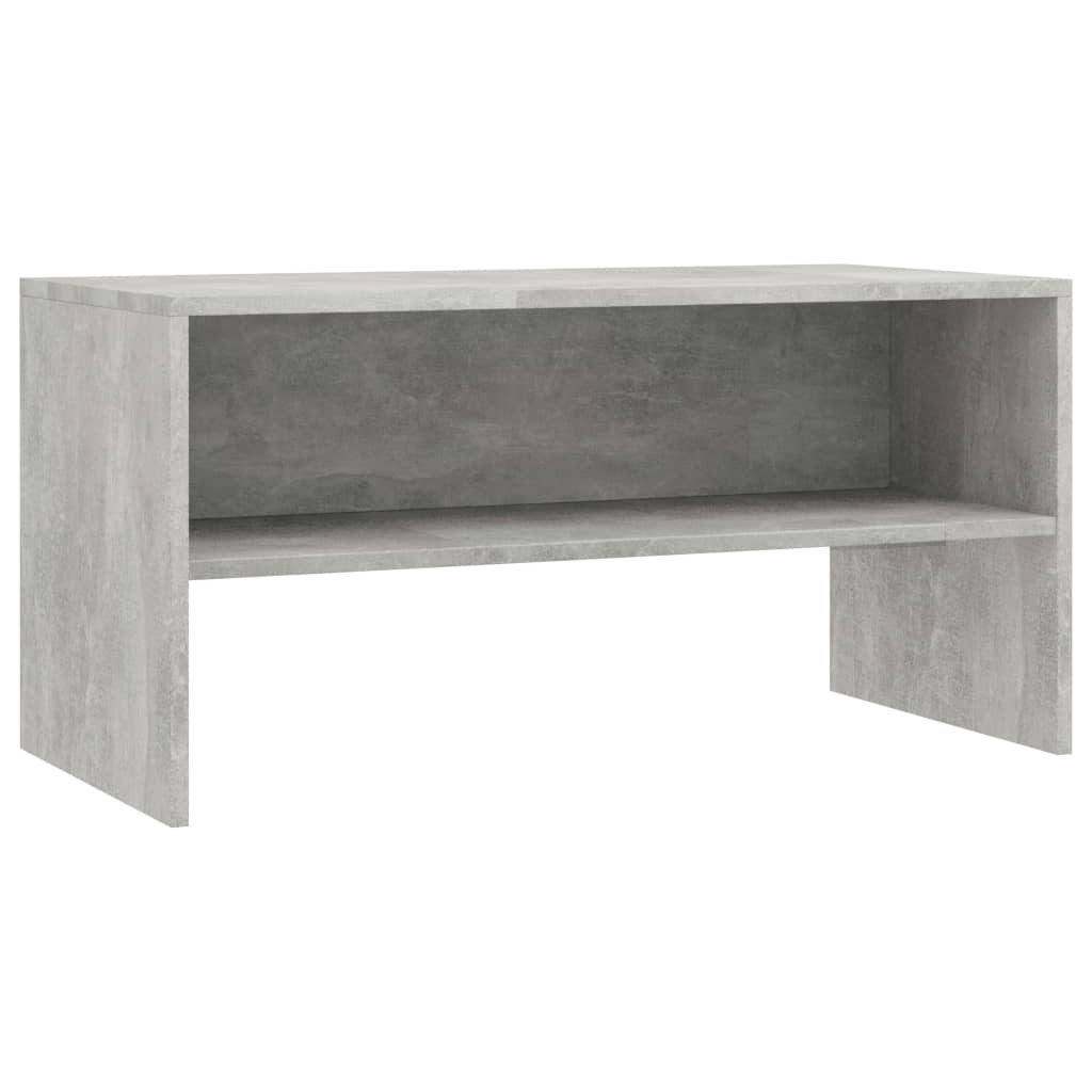 betonszürke forgácslap TV-szekrény 80 x 40 x 40 cm (800058)
